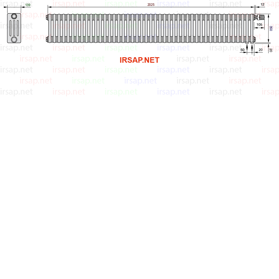 Радиатор IRSAP Tesi 40350/45 T25 CL 01